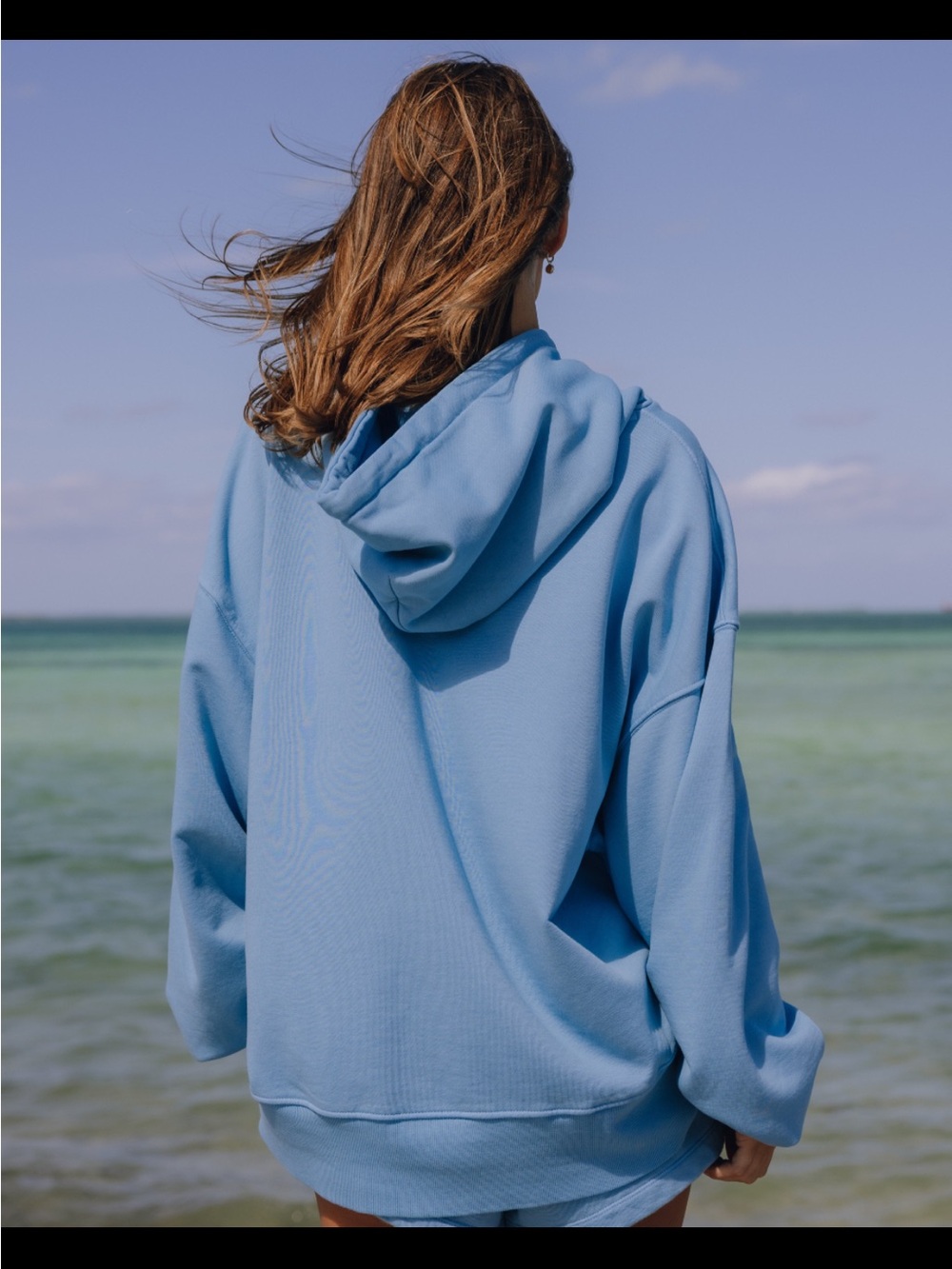 Daily Drills Oversized Paracord Hoodie- Malibu - Picture 2 of 2